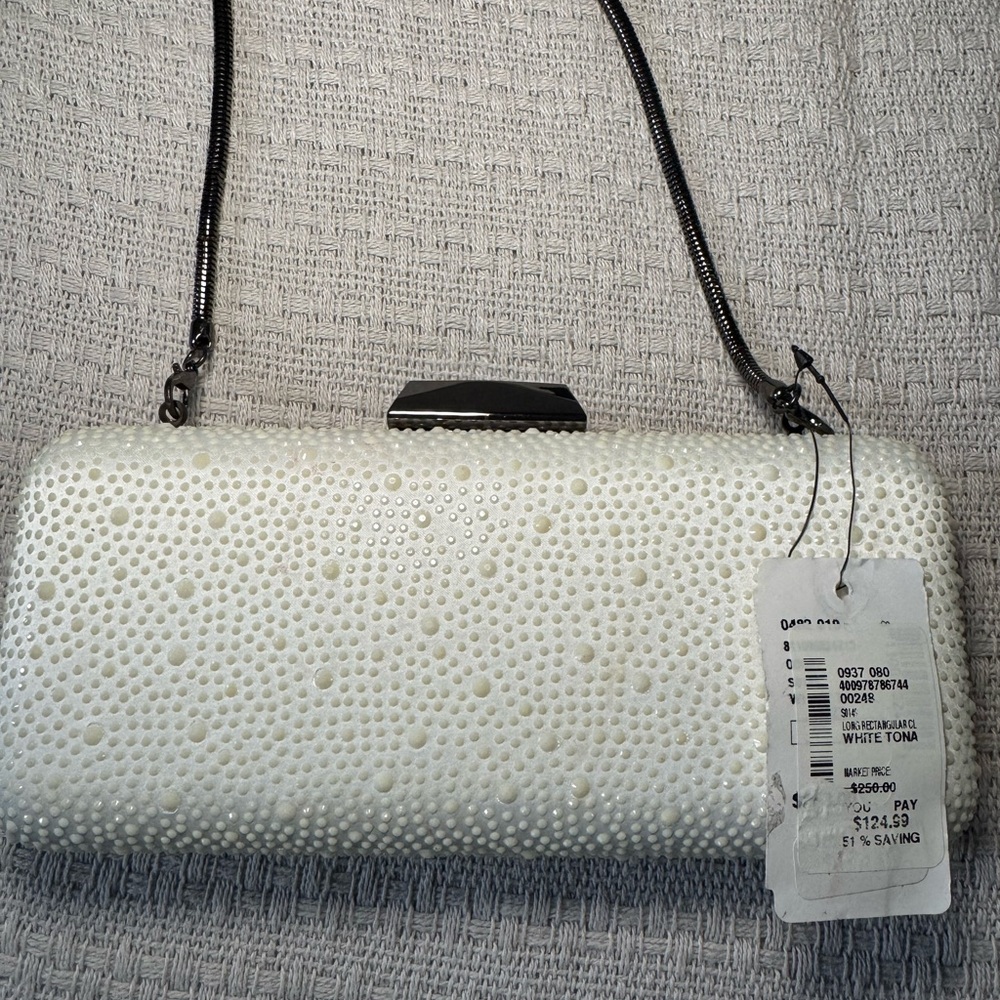 Elegant White Clutch Bag